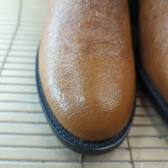 Dan Post men's sz 7.5D genuine exotic smooth Ostrich Cognac brown. Worn one time - Picture 5 of 12